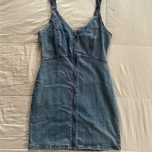 Denim mini dress